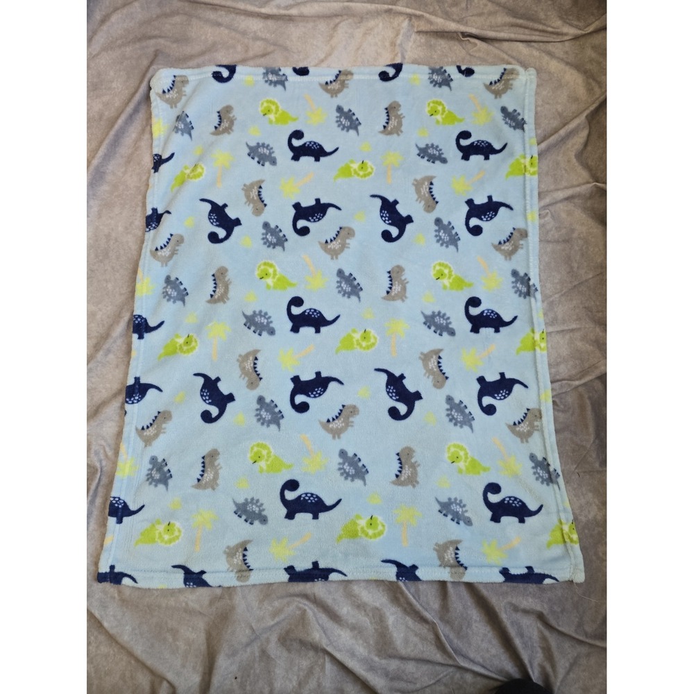 Parent's Choice Blue Dinosaur Baby Boy Fleece Blanket Walmart Soft